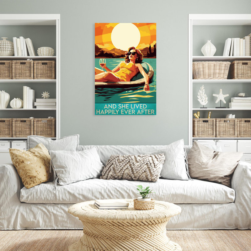 «Woman And She Lived Happily», H 20 po x l 16 po x P 1,25 po