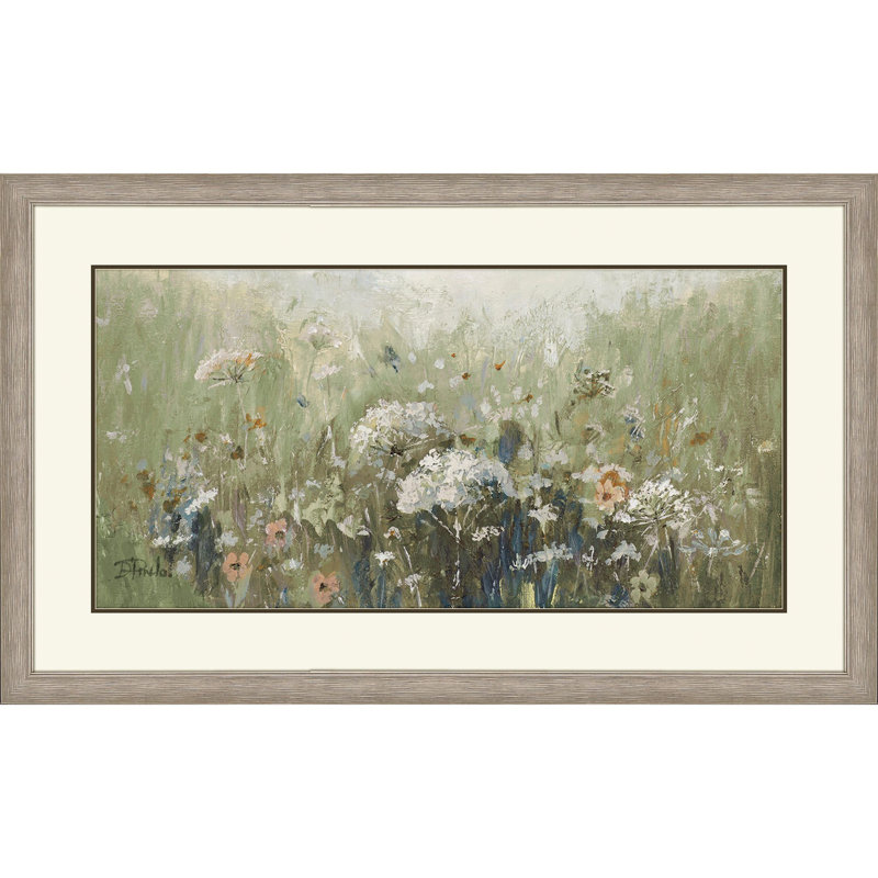 Mistful Summer Meadow Framed Art