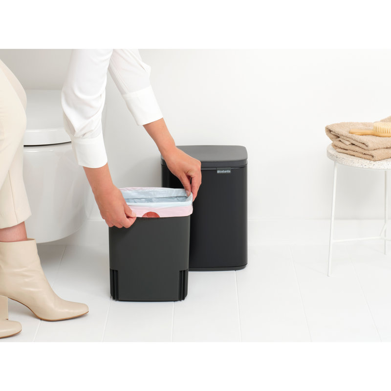 Brabantia 7 Litre Bo Waste Bin, Matt Black