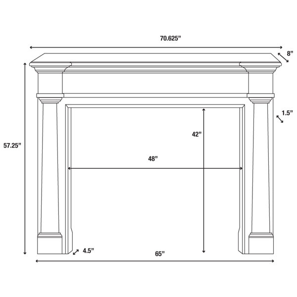 Pearl Mantels The Richmond Fireplace Mantel Surround & Reviews | Wayfair