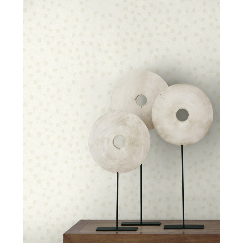 Papier peint non tissé Seabrook Designs, Crème, crème