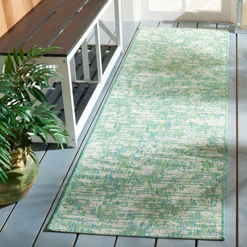 Willaurie Performance Abstract Indoor/Outdoor Area Rug, Runner 2'3" x 8'