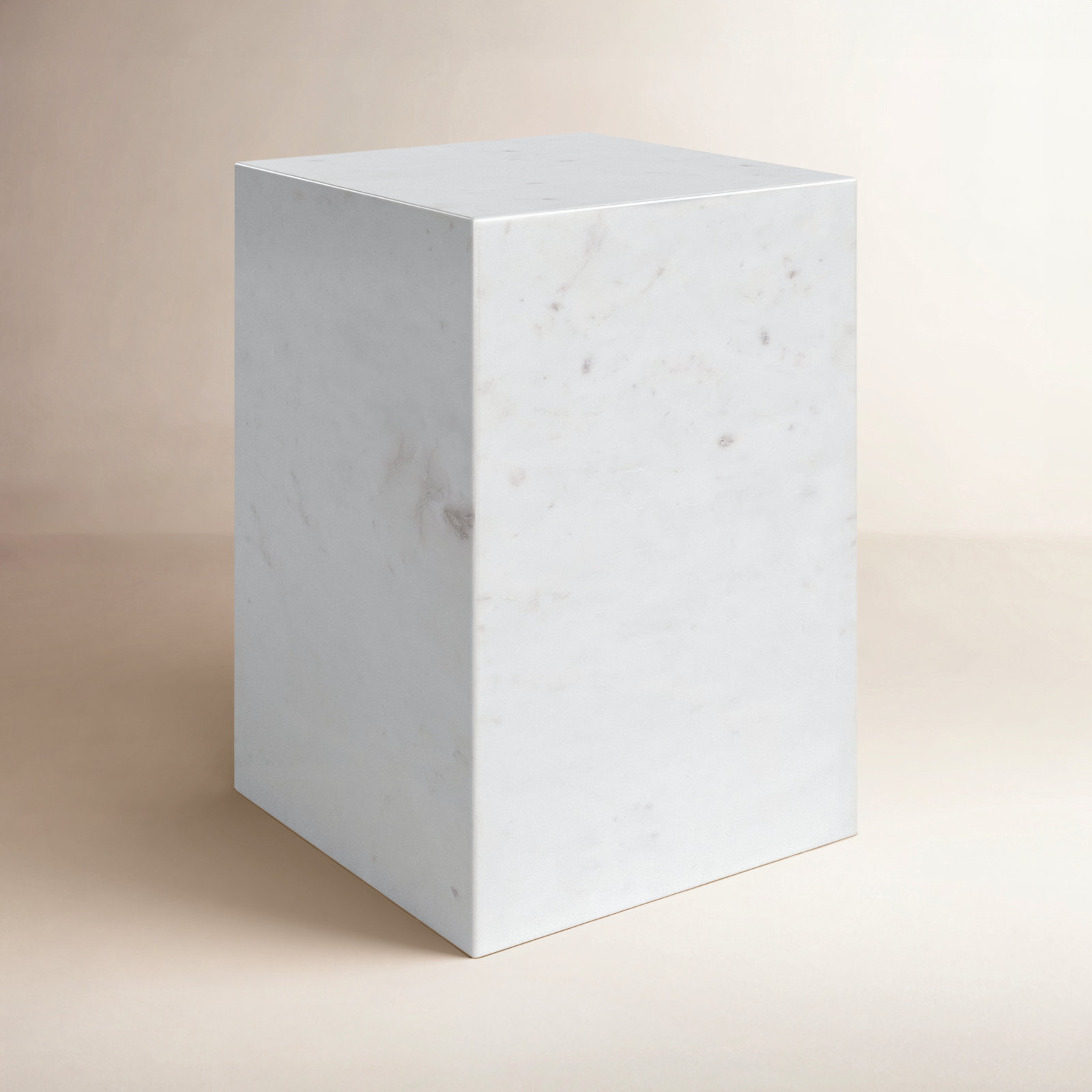 Enez Modern End Table, White