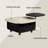 Modern Luxury Rock Panel Coffee Table