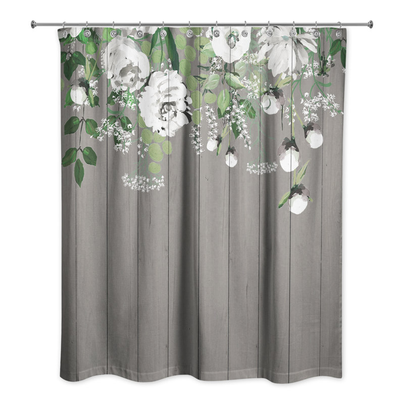 Rideau de douche simple Tonia, Gris