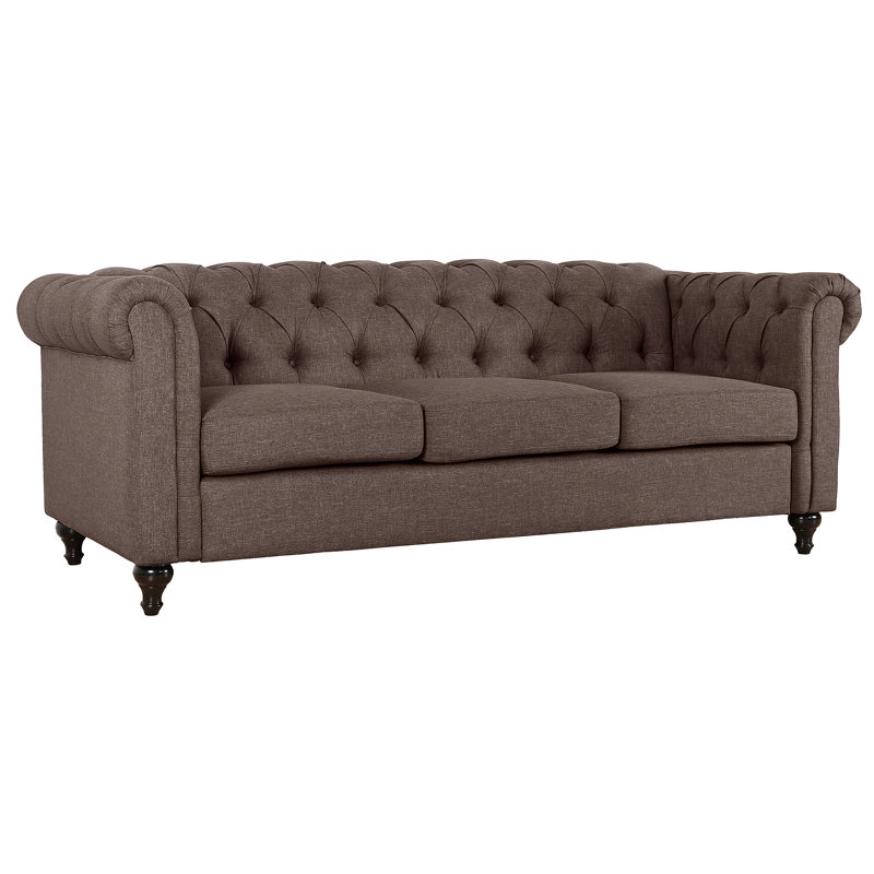 Mehar 87.5'' Upholstered Sofa, Brown
