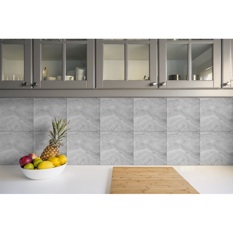 Horstmar 30cm W x 30cm L Vinyl Peel and Stick Field Tile