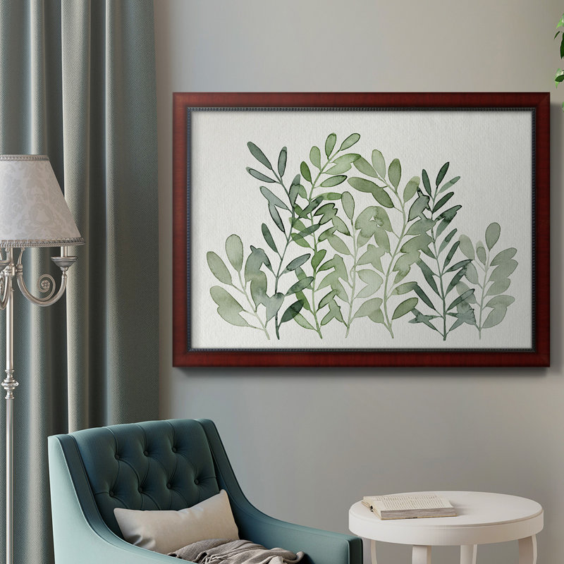 Toile verte encadrée de qualité supérieure - prêt à être suspendu, H 16 po x l 20 po x P 1 po