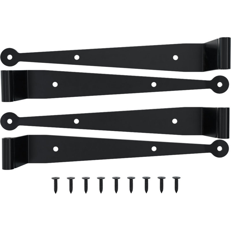 Charnière à sangle SteelTek l 12 po avec ensemble de volets à charnières décalées de 2 1/4 po, pour les hauteurs de 12 à 36 po (comprend 2 paires de charnières)