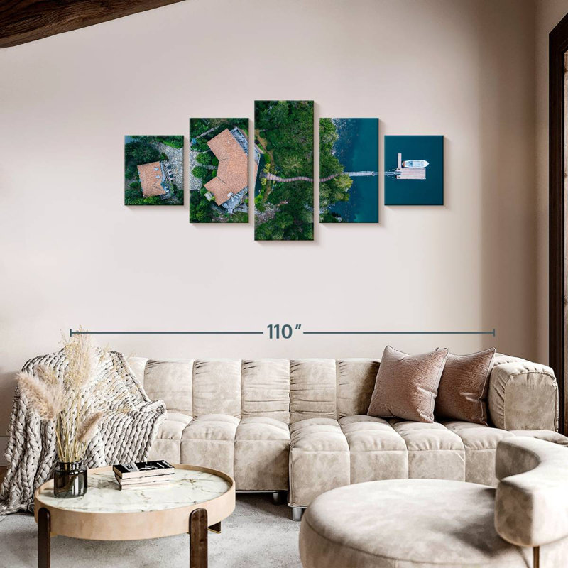 Quai et chalet Northeast Harbor, H 36 po x l 80 po