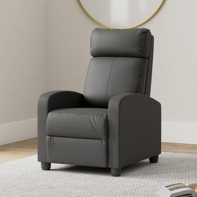 Single Recliner Sofa Massage Recliner Chair Living Room Sofa Reading Chair Home Theater Seating by Ebern Designs