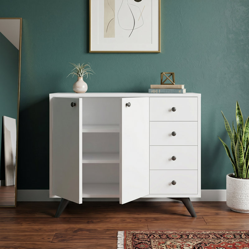 Meldia Accent Cabinet, White