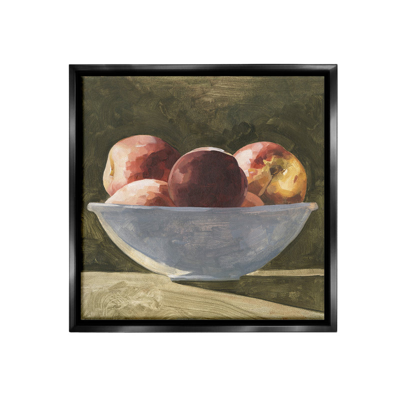 «Shadow Apples Still Life» par Emma Caroline sur, Cadre flottant noir de jais, H 25 po x l 25 po