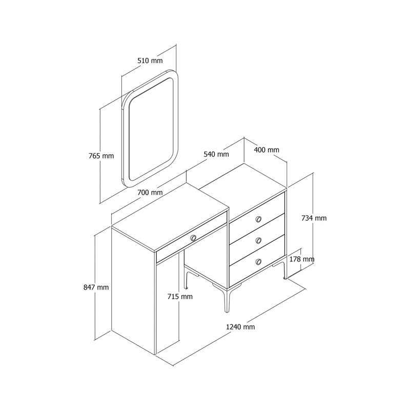 Carleigha Drafting Table