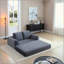 Canapé-lit convertible 2-en-1 pliable, canapé-lit en velours côtelé moderne avec 2 * oreillers, ensemble de canapé-lit modulaire sans dossier avec lit escamotable, canapé-lit pliant pour le salon-618230876