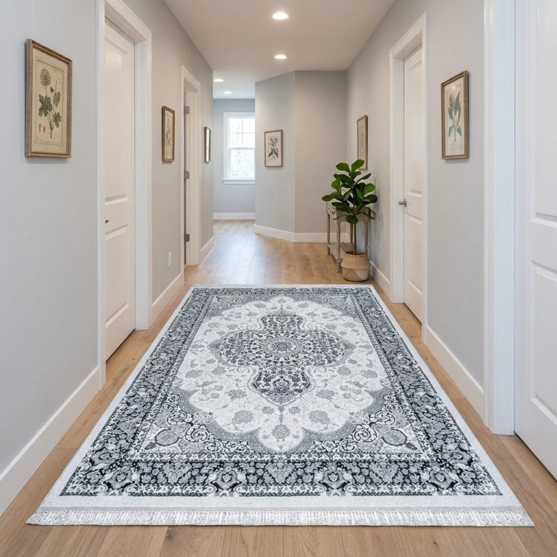 Area Rug, Grey, Rectangle 120 x 170 cm