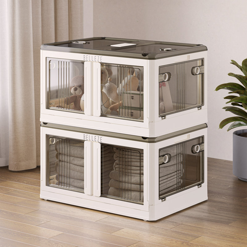 Boîte Belleze, Blanc, H 13,2 po x l 23,6 po x P 16,5 po, 75.6