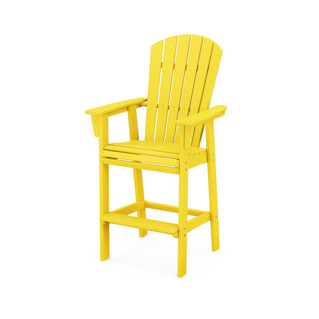 POLYWOOD Nautical Curveback Adirondack Bar Chair POLYWOOD® Frame 