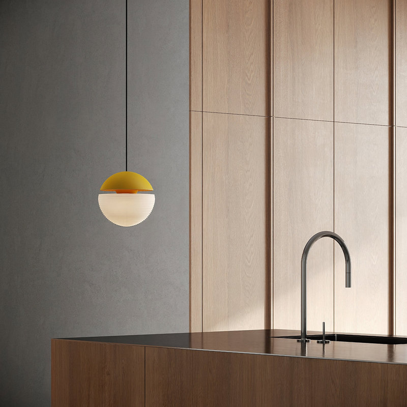 Cora Pendant Light, Sunrise, Black
