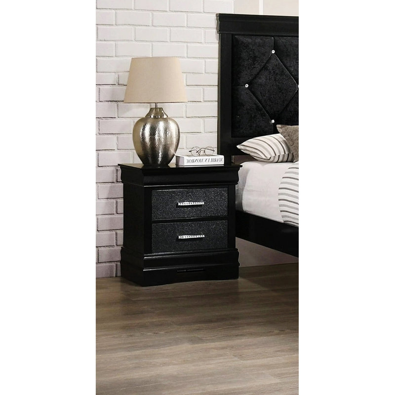 Amalia - Nightstand, Black