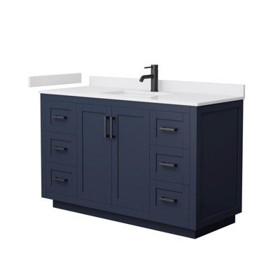 Miranda 54" Freestanding Single Bathroom Vanity with Cultured Marble Top