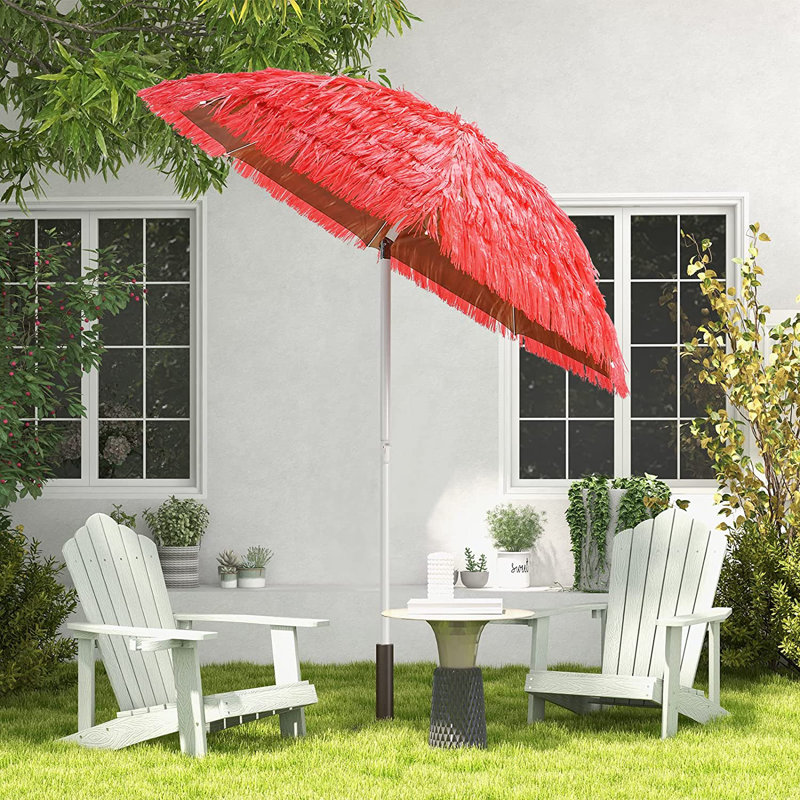 Godoy 200cm Beach Parasol, Red