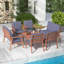 Ensemble de conversation pour terrasse 8 pièces George Oliver-94909485