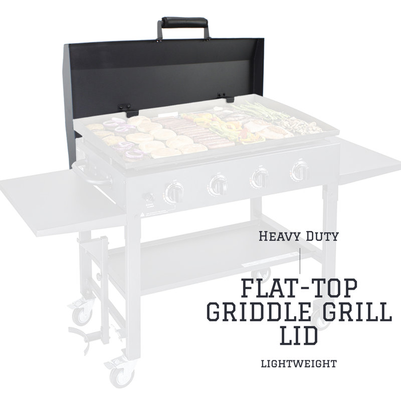 KHOMO Gear Black Aluminum Griddle Grill Cover with Hangers