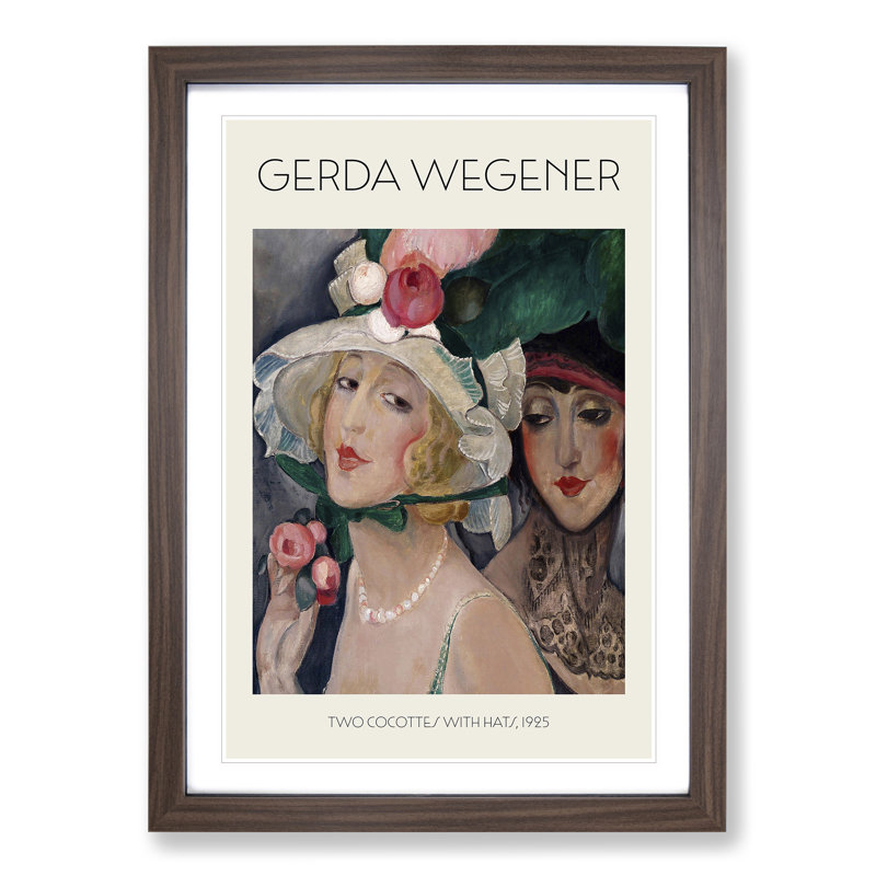 Dress Down Friday by Gerda Wegener - Single Picture Frame Print, 65cm H x 48cm W x 2cm D, Walnut Framed