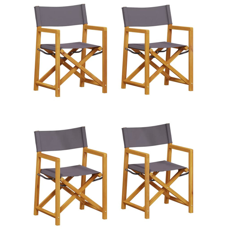 Viviene Patio Dining Accent Chair, Dark grey