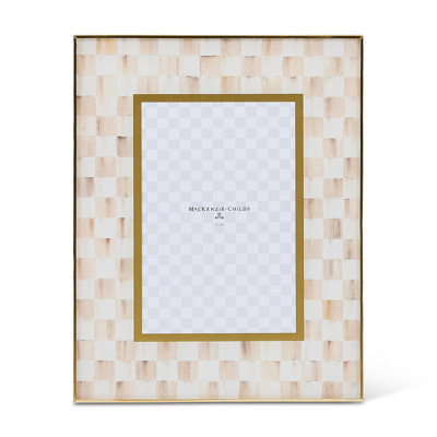 Mocha Check Glass Frame
