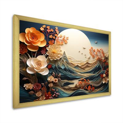 Vintage Winter River In Japan III - Winter Landscape Wall Art
