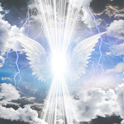 Angelic Being Obscured by Bestdesigns - Wrapped Canvas Print