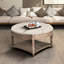 Rangement classique avec tablette, tissu d'ameublement en lin-129472051