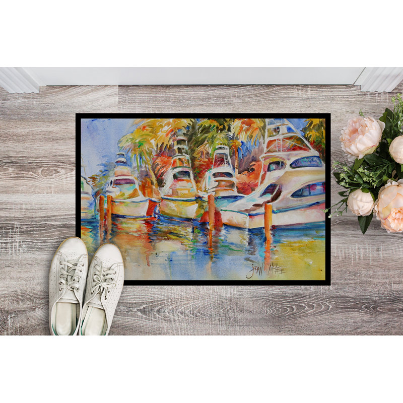 Tapis de porte de pêche pour bateau à l’intérieur du dock, Rectangle 1 pi 6 po x 2 pi 3 po
