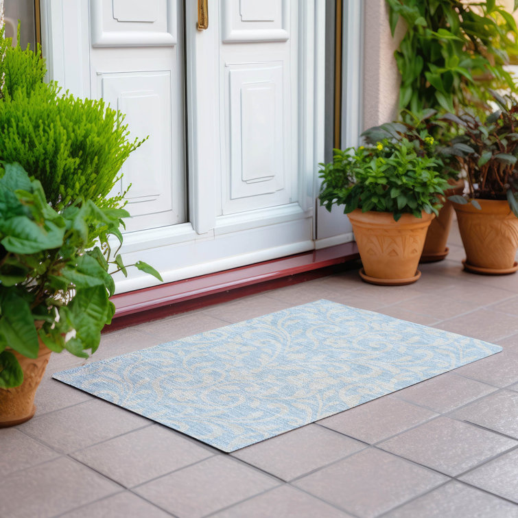 Lamanna Washable Floral Indoor / Outdoor Rug