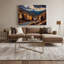 Art mural sur toile noire «USA State Pennsylvania»-1716905578