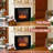 18 in. Electric Fireplace Insert with 3 Brightness Levels, Timer, Overheating Protection, Flame and Heat Work Separately