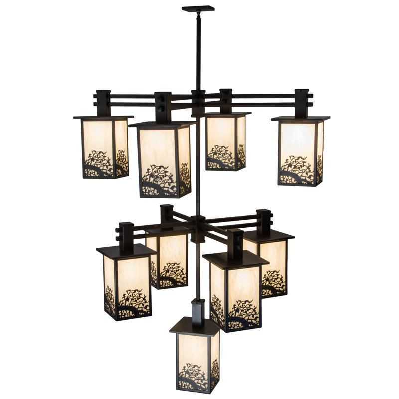 Deshawna 9 - Light Dimmable Square / Rectangle Chandelier
