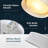 Close To Ceiling Lights, 14-Inch White Flush Mount Ceiling Light Fixture With Cloudy Glass, Bedroom Lights For Ceiling, Light Fixtures Ceiling Mount For Porch Hallway