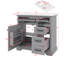 Meuble-lavabo élégant 36 po avec lavabo, meuble-lavabo en céramique 36 po, 2 tiroirs pratiques et charnières à fermeture en douceur, conception à une porte