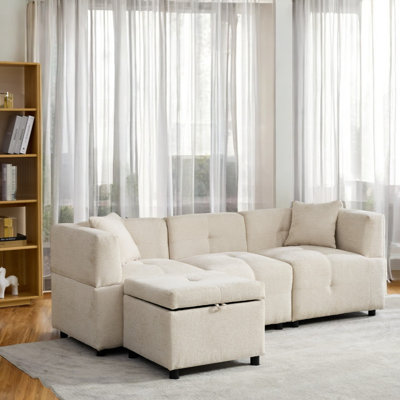 4 Seater Fabric Sofa