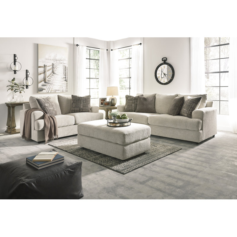 North Andover Upholstered 96'' Sleeper Sofa, Stone