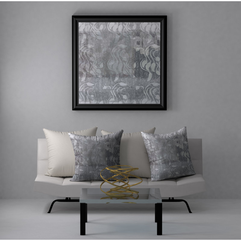 Abstract Reversible Throw Pillow, 20" x 20"
