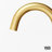 Jewel Widespread 3-Hole Bathroom Faucet, 2-Handle High Arc With Cross Knob Handles In Matte Brushed Gold-100514125