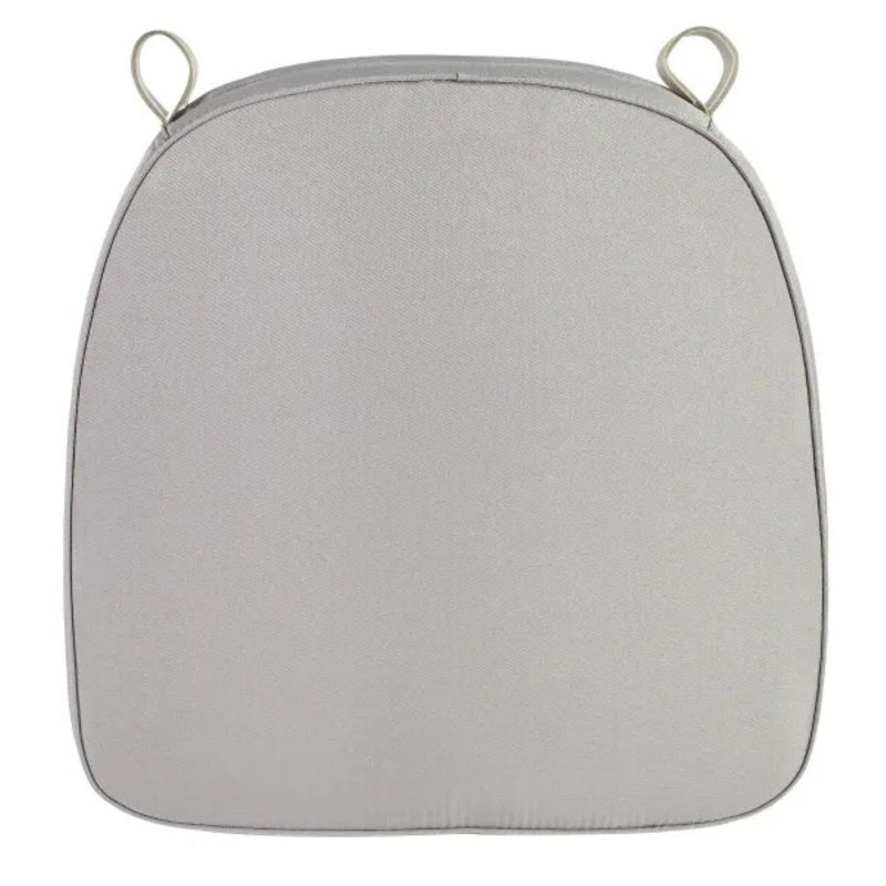 2" Thick Chiavari Chair Pad with hook & loop fastener Straps by Chivari, Charcoal