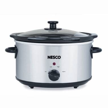 Nesco 4-Quart Slow Cooker | Stainless Steel