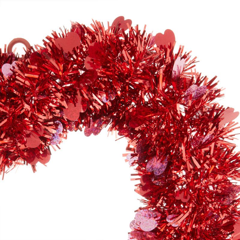 Couronne rouge Saint-Valentin 15,25 po