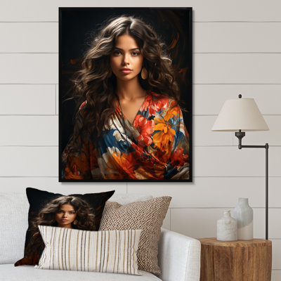 Femme boho latina III sur toile