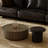 Mid-century Round Walnut Coffee Table